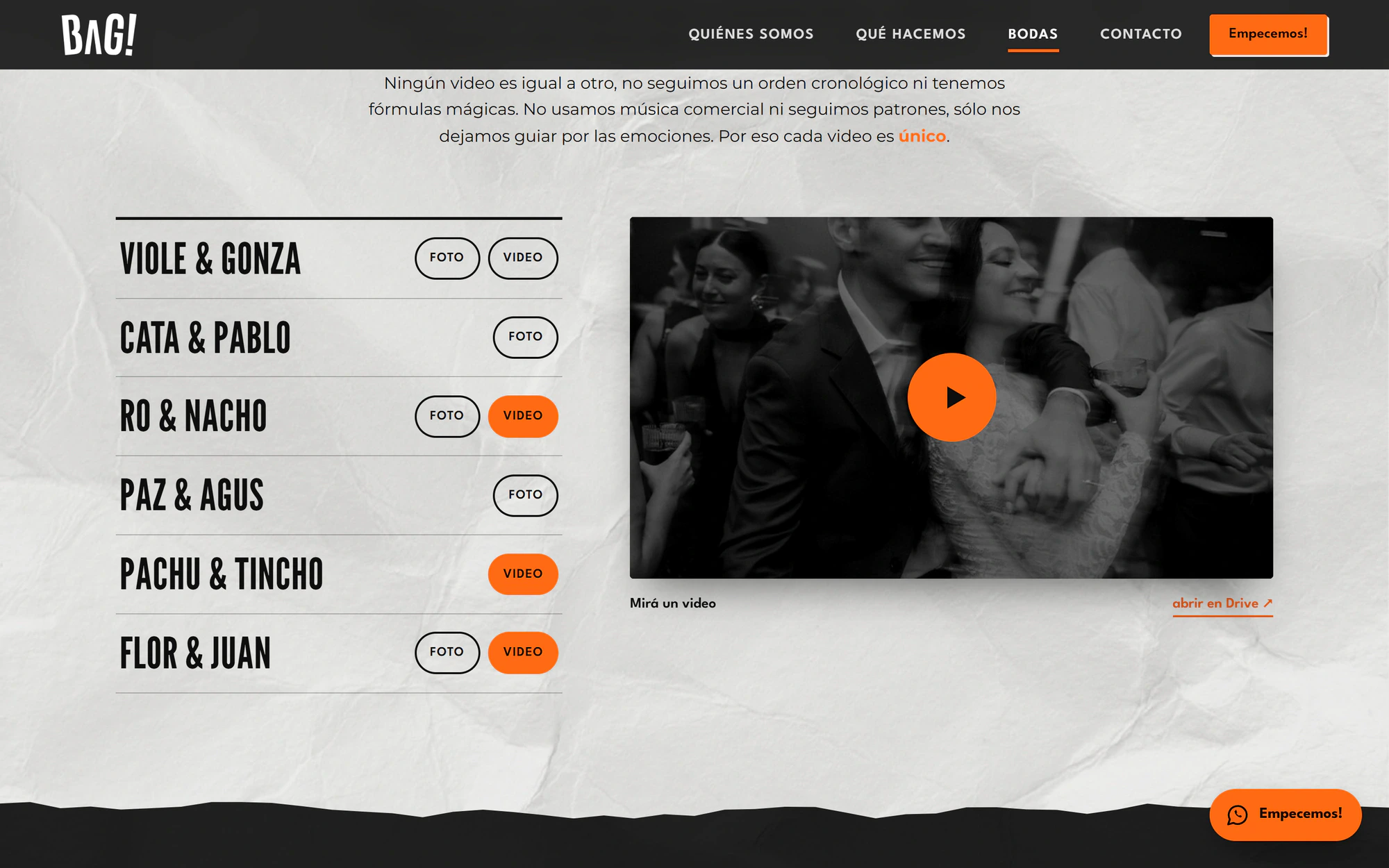 Bag Films: Galería — captura de escritorio