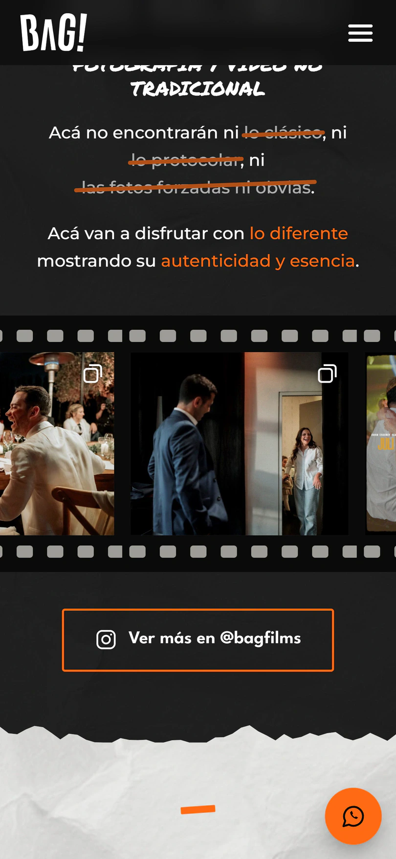 Bag Films: Qué hacemos — captura en celular